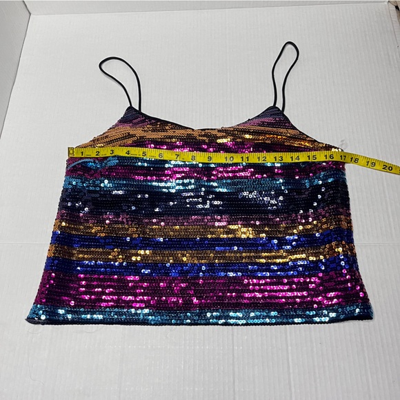 WAYF Rainbow Sequin Cami Top - Picture 8 of 10